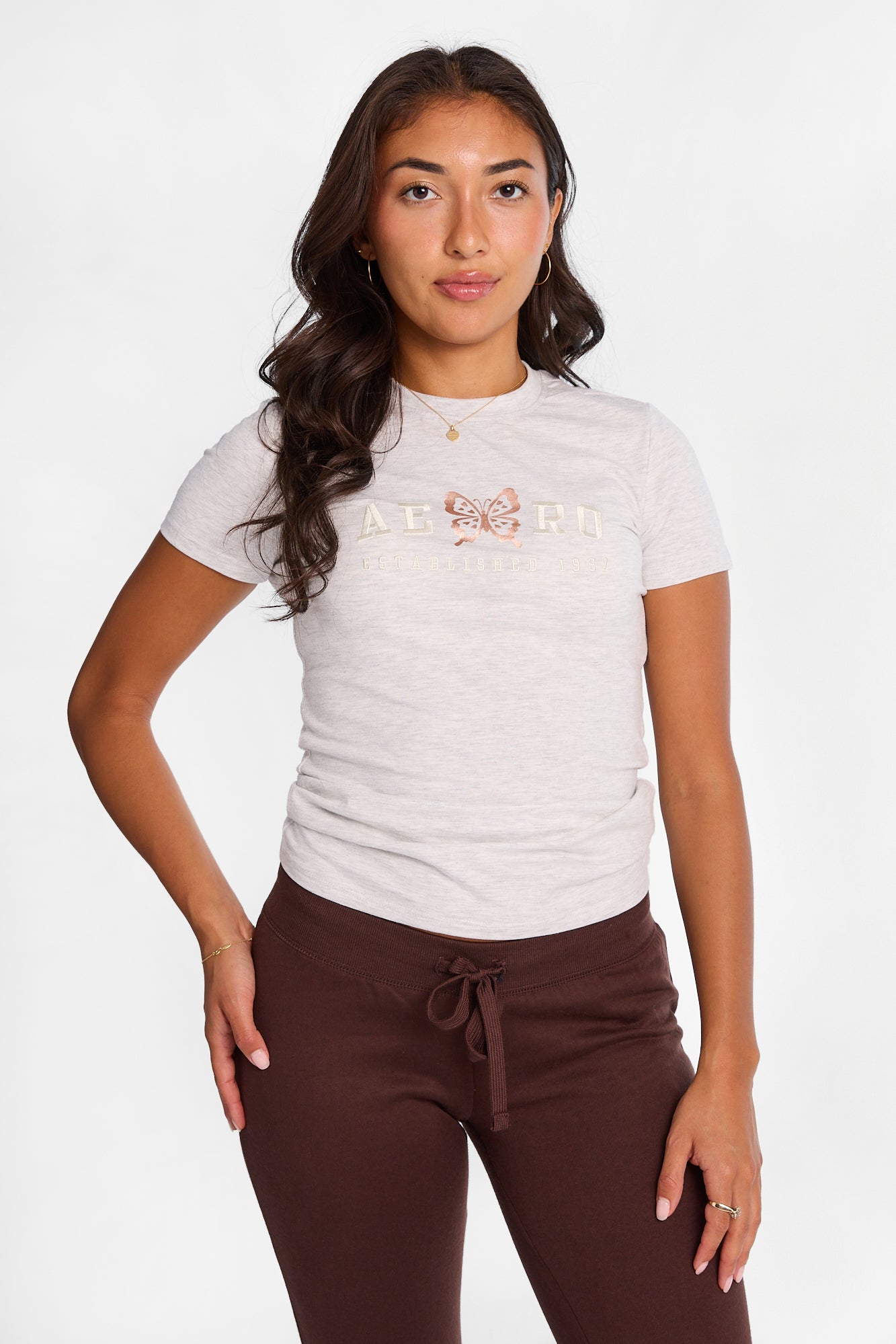 T-shirt classique imprimé papillon AERO