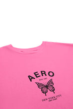 T-shirt décontracté imprimé graphique AERO Butterfly NYC thumbnail 2