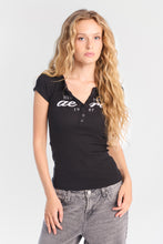 T-shirt à col henley imprimé AERO New York 1987 thumbnail 1