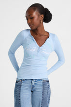 Aéropostale Established 1987 East Coast Graphic Long Sleeve Henley Top thumbnail 1