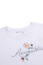 T-shirt classique brodé Aéropostale Fleurs thumbnail 2