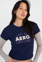 AERO Eighty Seven Original Brand Graphic Layered Long Sleeve Twofer Tee thumbnail 2