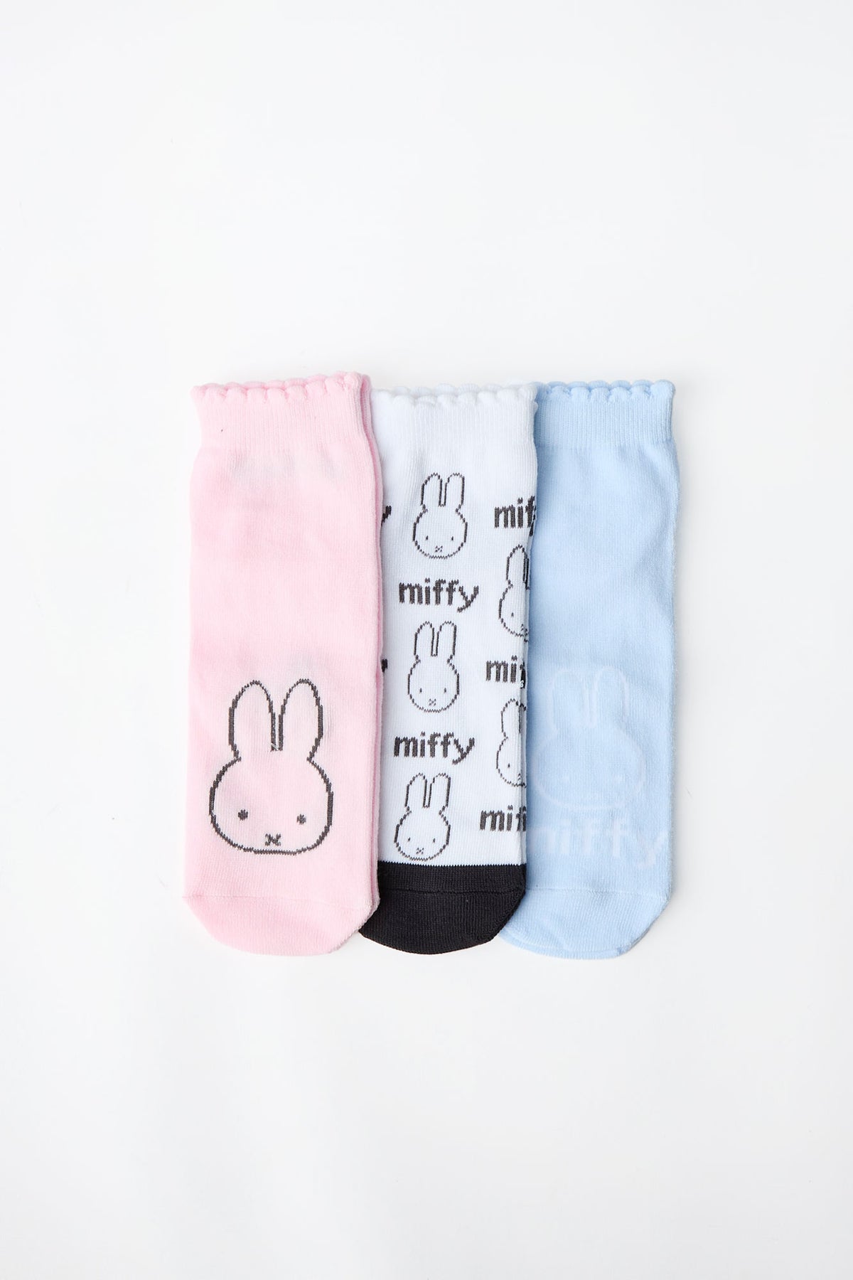 Miffy Scalloped Ankle Socks 3-Pack