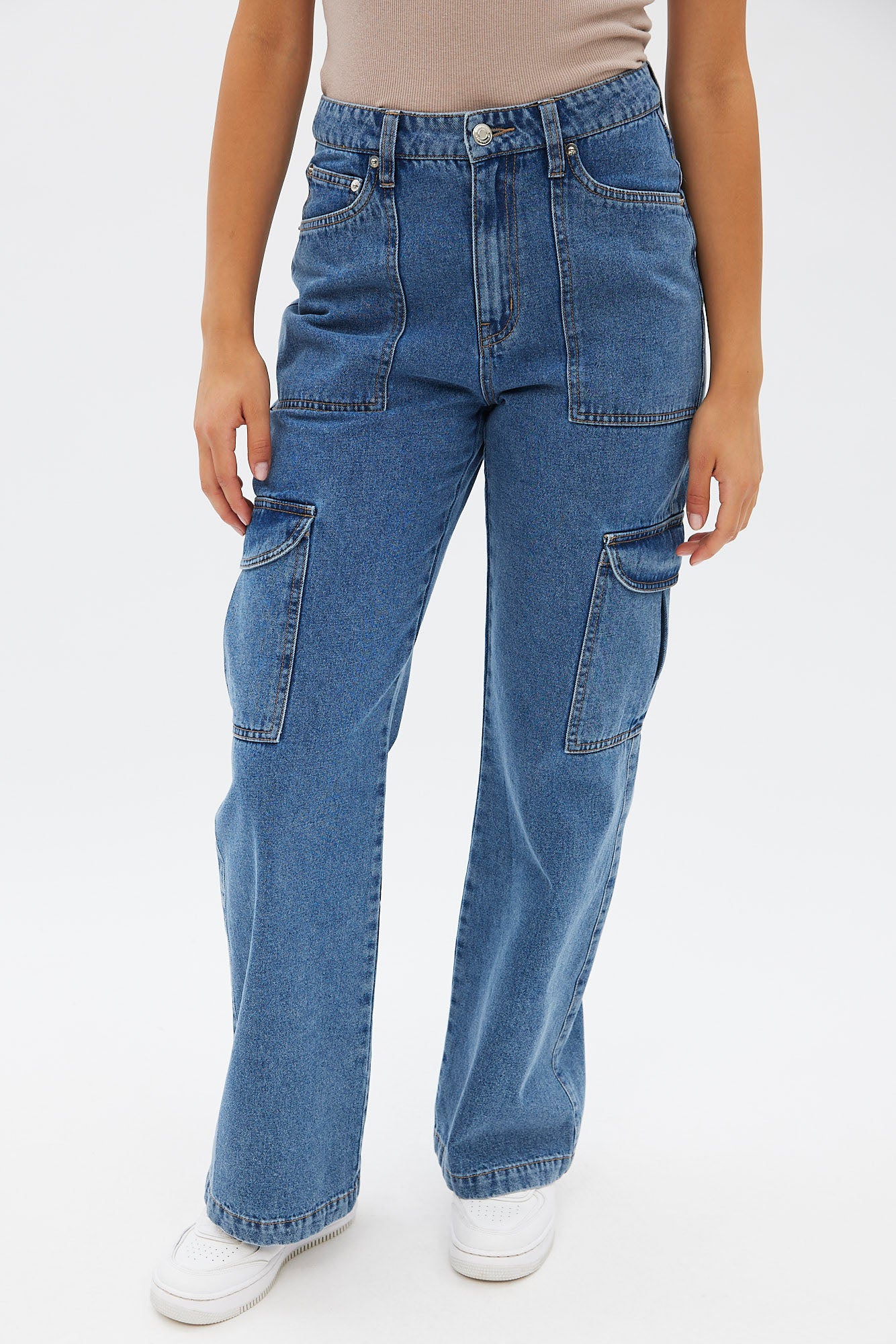 AERO High Rise Wide Leg Cargo Jean