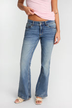 AERO Embroidered Low Rise Flare Jeans thumbnail 1