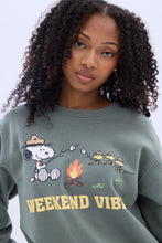 Camp Snoopy Weekend Vibes Graphic Crew Neck Sweatshirt thumbnail 2