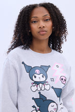 Kuromi Moods Graphic Crew Neck Sweatshirt thumbnail 3