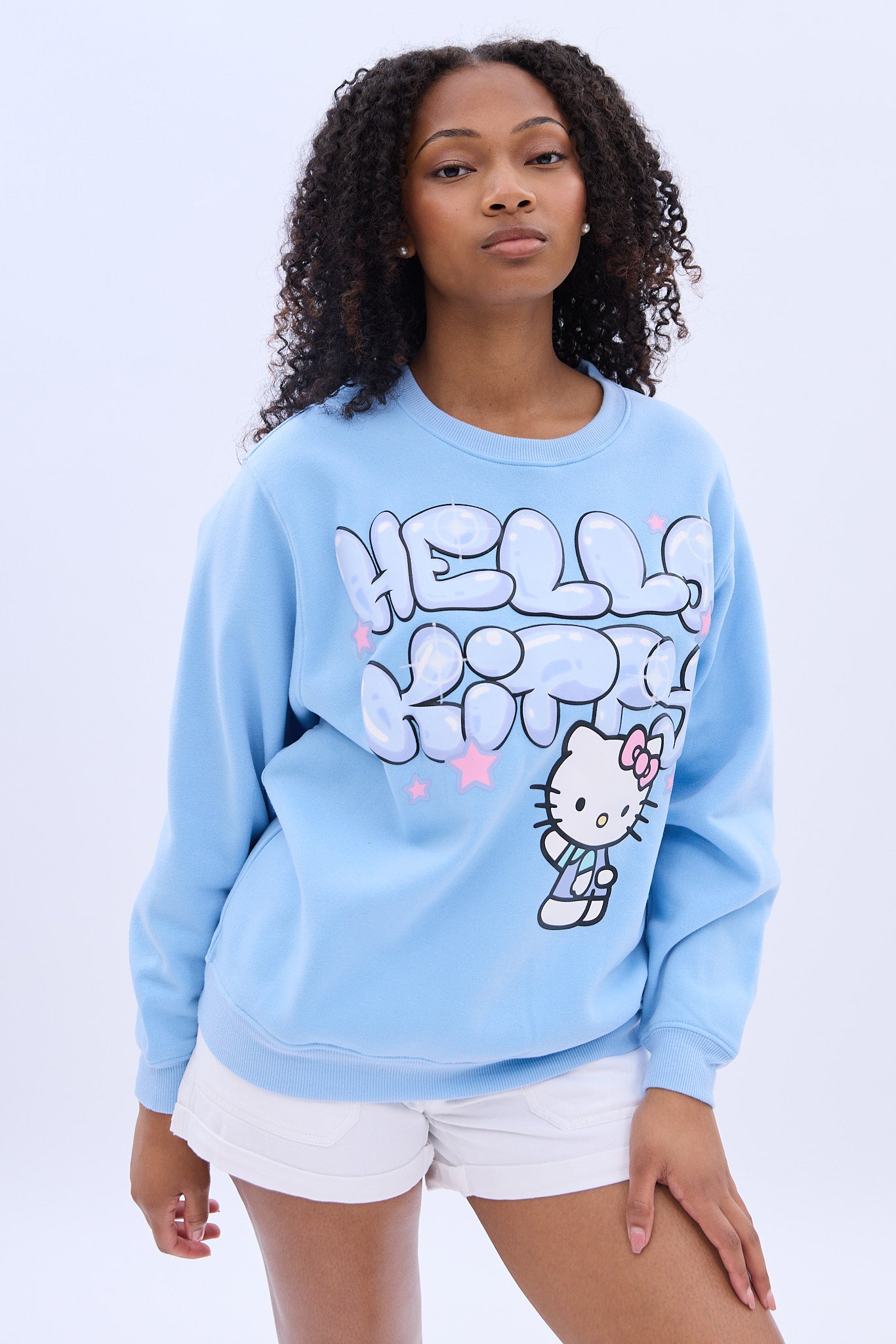Hello Kitty Graphic Crew Neck Sweatshirt
