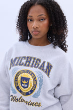 Sweatshirt ras du cou imprimé graphique Michigan Wolverines thumbnail 2