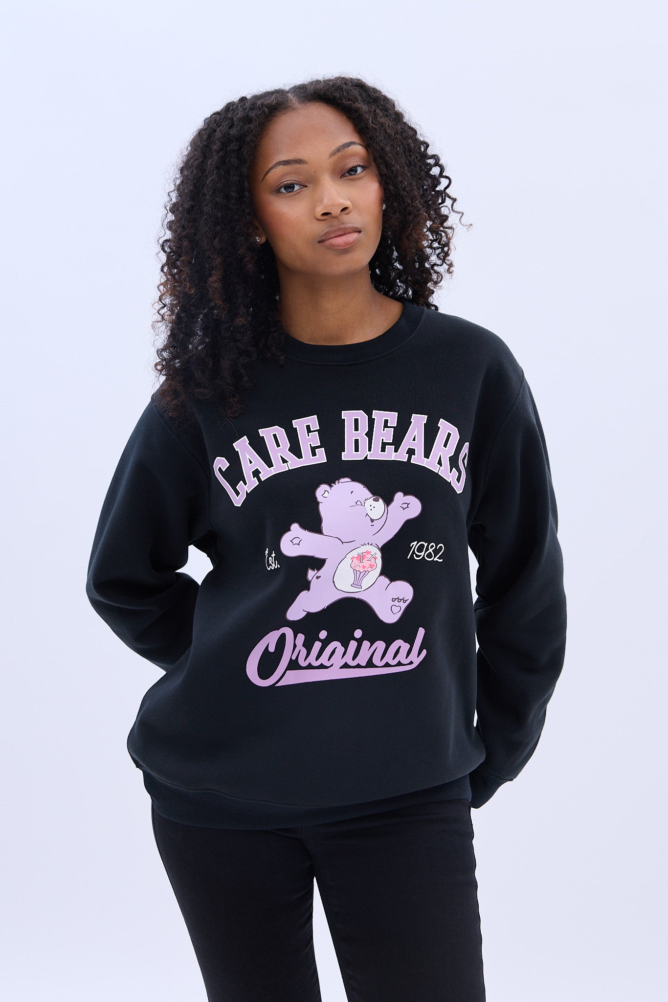 Care Bears Original Graphic Crew Neck Sweatshirt