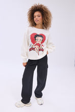 Betty Boop Graphic Crew Neck Relaxed Sweatshirt thumbnail 2