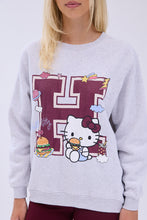 Hello Kitty H Burger Graphic Crew Neck Relaxed Sweatshirt thumbnail 4