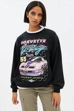 Corvette Graphic Oversized Crew Neck Sweatshirt thumbnail 1