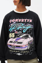 Corvette Graphic Oversized Crew Neck Sweatshirt thumbnail 3