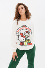Hello Kitty Warmest Wishes Graphic Oversized Pullover Sweatshirt thumbnail 1