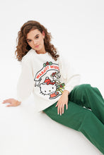 Hello Kitty Warmest Wishes Graphic Oversized Pullover Sweatshirt thumbnail 2