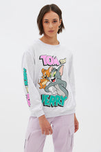 Tom And Jerry Graphic Oversized Crew Neck Sweatshirt thumbnail 1