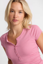 T-shirt long a? col henley manches courtes thumbnail 21