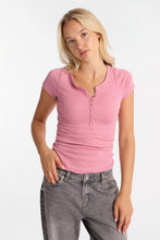T-shirt long a? col henley manches courtes thumbnail 20