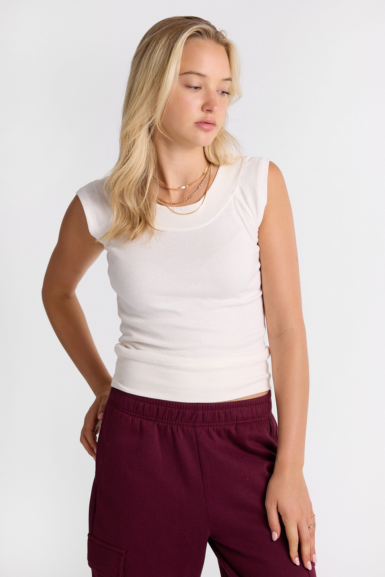 AERO Short Sleeve Open Neck Tee