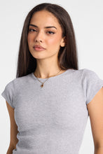 T-shirt court col ras du cou en tricot gaufré à manches courtes AERO thumbnail 7