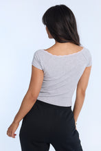 AERO Lace Trim Off-Shoulder Tee thumbnail 4