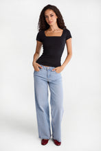 AERO Super Soft Square Neck Ruched Sides Tee thumbnail 5