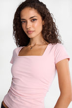 AERO Super Soft Square Neck Ruched Sides Tee thumbnail 14