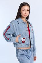 Blouson en denim brodé Hello Kitty thumbnail 3