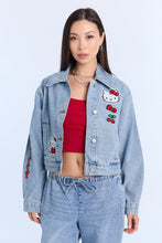 Blouson en denim brodé Hello Kitty thumbnail 5
