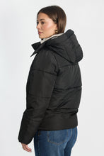 AERO Faux-Fur Lined Midi Hooded Puffer Jacket thumbnail 4