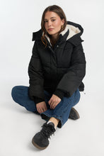 AERO Faux-Fur Lined Midi Hooded Puffer Jacket thumbnail 6
