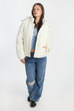 AERO Faux-Fur Lined Midi Hooded Puffer Jacket thumbnail 10