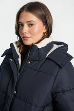 AERO Faux-Fur Lined Midi Hooded Puffer Jacket thumbnail 12