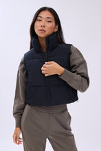 AERO Zip-Up Cropped Puffer Vest thumbnail 1