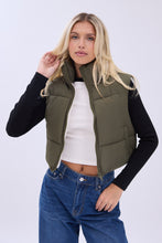 AERO Zip-Up Cropped Puffer Vest thumbnail 29