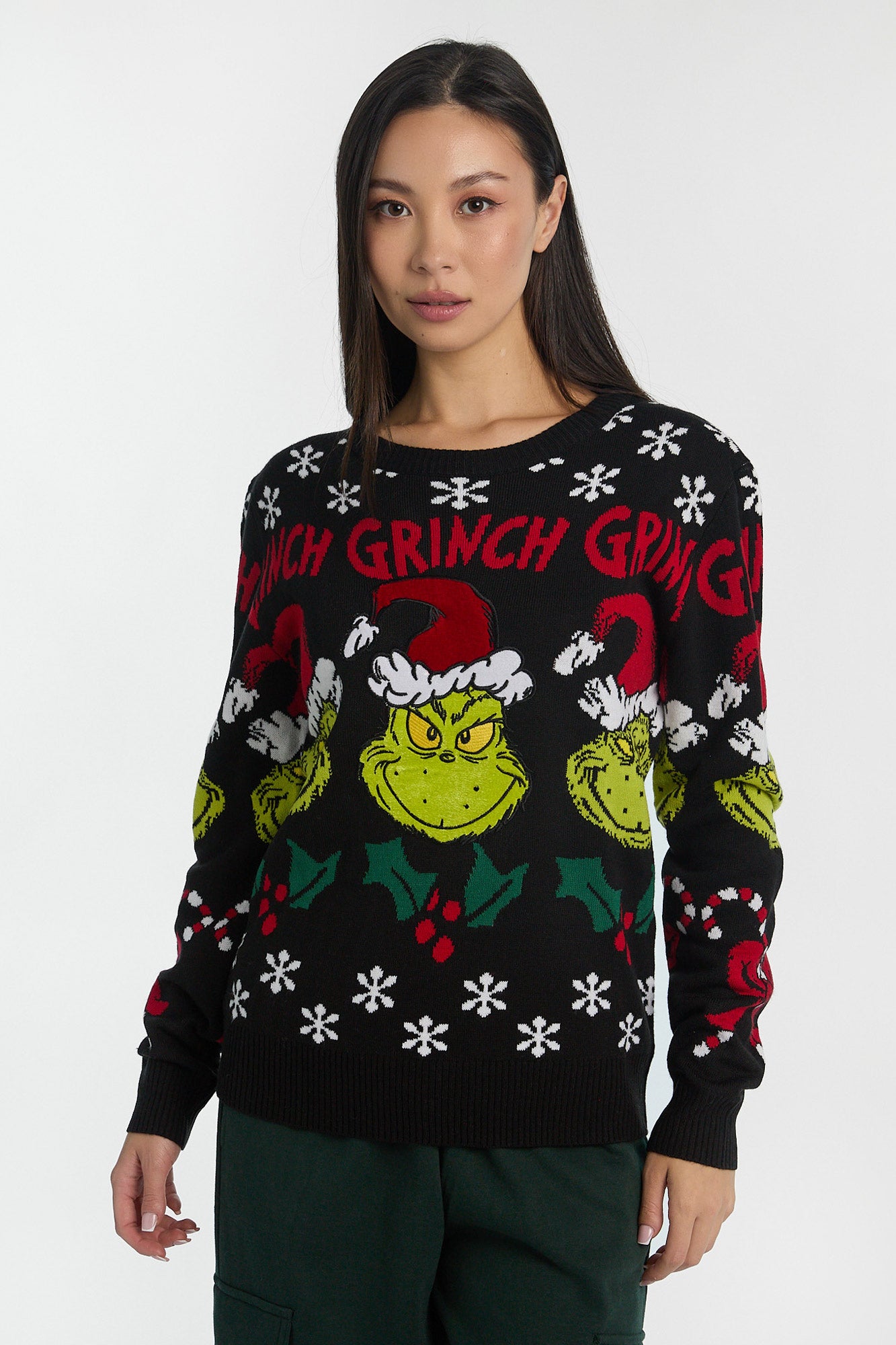 The Grinch Graphic Crew Neck Sweater