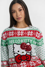 Hello Kitty Fair Isle Bow Graphic Crew Neck Sweater thumbnail 2