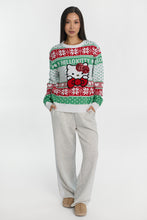 Hello Kitty Fair Isle Bow Graphic Crew Neck Sweater thumbnail 4
