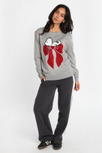 Peanuts Snoopy Bow Graphic Crew Neck Sweater thumbnail 4