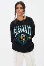 Hawaii Graphic Crew Neck Boyfriend Pullover Sweatshirt thumbnail 1