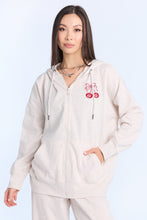 Pull à capuchon AERO zippé surdimensionné thumbnail 3