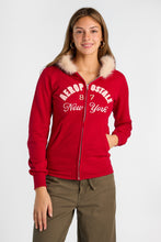 AERO Zip-Up Slim Hoodie With Faux-Fur Trim Hood thumbnail 9