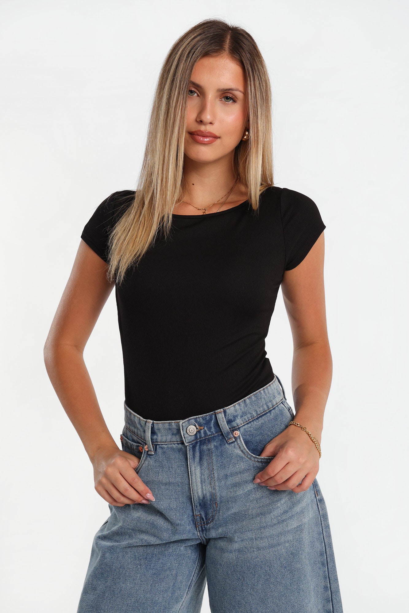 AERO Super Soft Short Sleeve Boat Neck Bodysuit