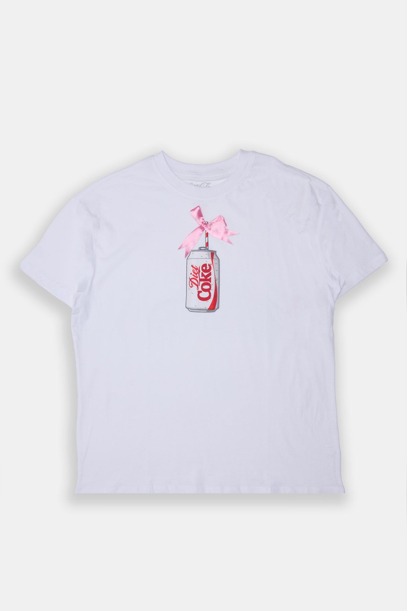 T-shirt coupe garçonne imprime? graphique rosette Diet Coke