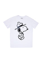 T-shirt décontracté imprimé graphique Peanuts Camp Snoopy thumbnail 1