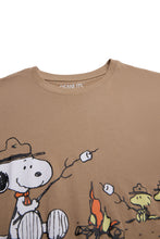 T-shirt décontractée imprime? graphique Camp Snoopy Marshmallow Fire thumbnail 2