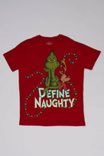 T-shirt décontracté imprime? graphique The Grinch Naughty thumbnail 1