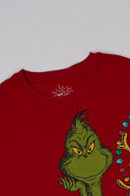 T-shirt décontracté imprime? graphique The Grinch Naughty thumbnail 2