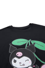 T-shirt décontracté imprimé graphique Kuromi Cherry thumbnail 2